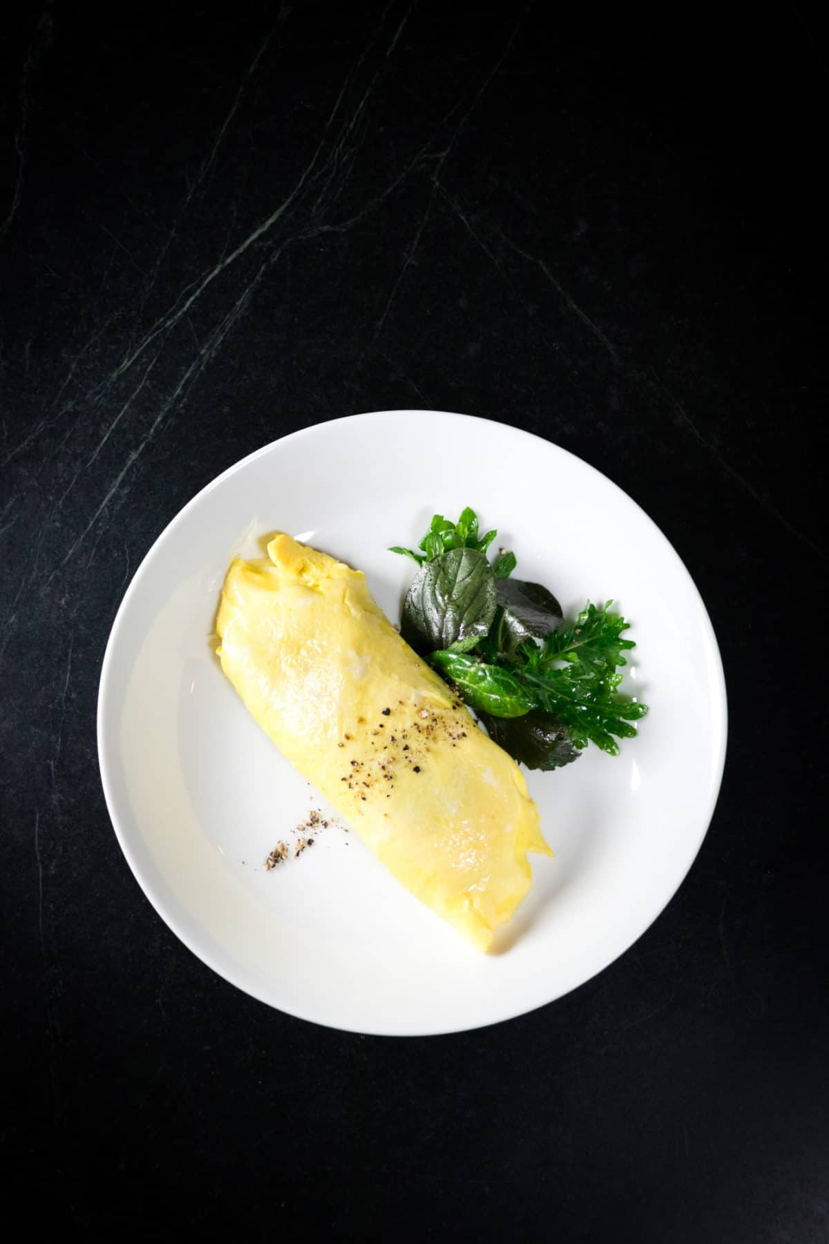 Omelettes with Spring Onion, Goat Cheese and Thyme