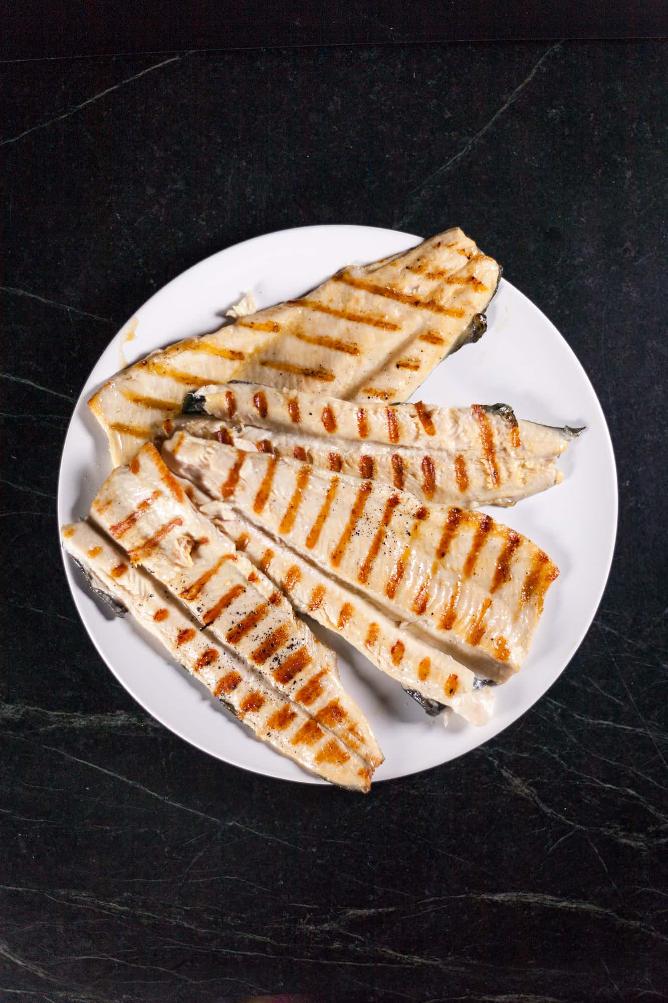 Grilled Trout with Preserved Lemon and Pomegranate