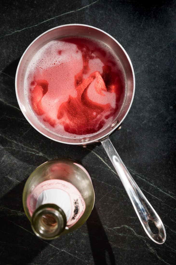 Rosé Poached Pears