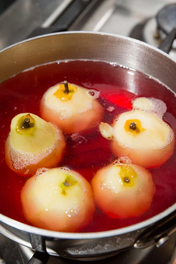 Rosé Poached Pears