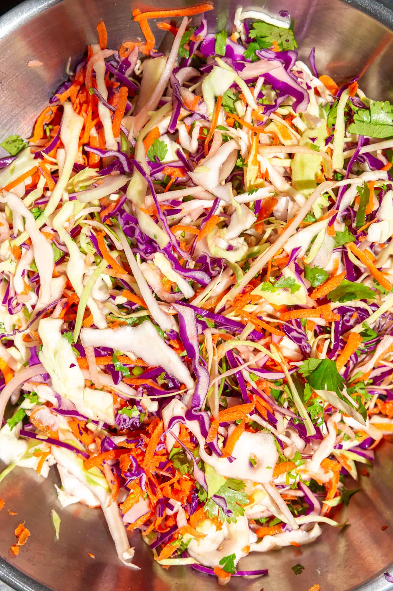 Sesame Cabbage Salad with Chicken and Green Apple