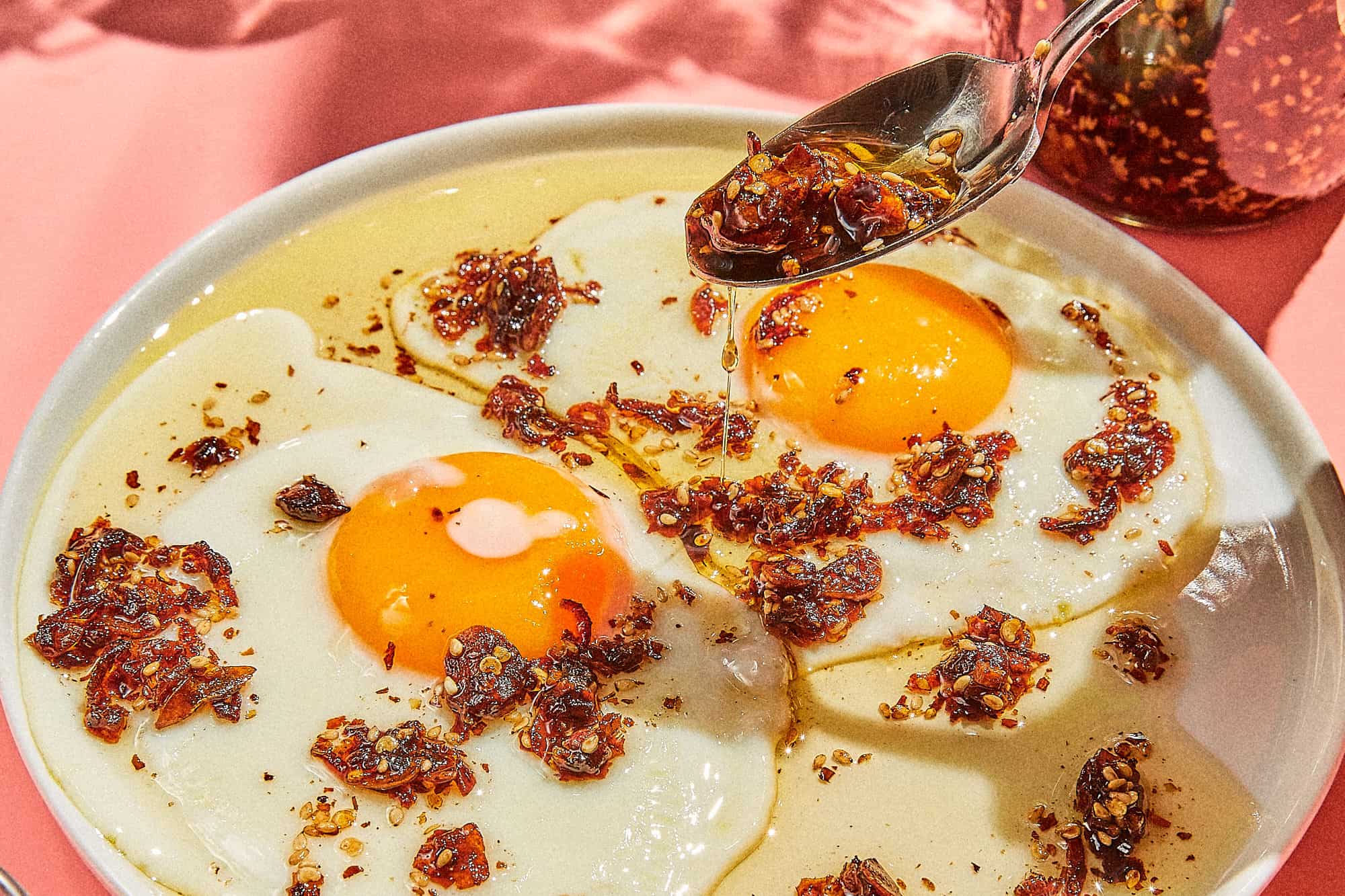 Chili Crisp Fried Eggs Recipe