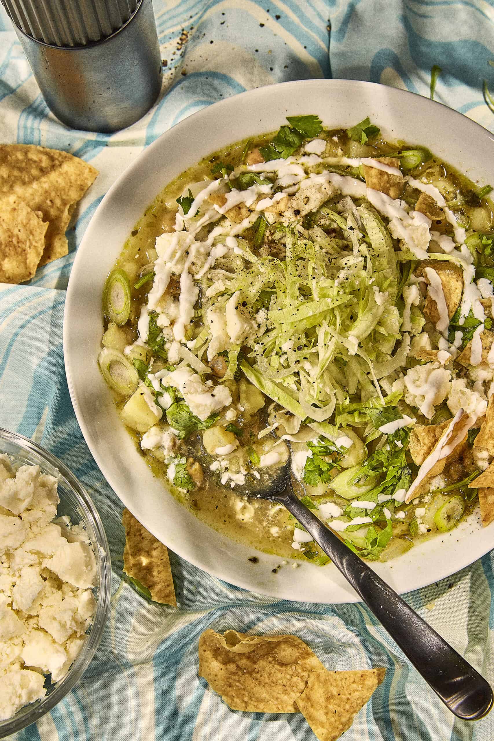 Green Pozole with Chic Peas