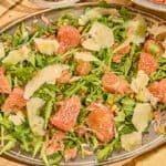 Arugula Salad with Parmesan Pine Nuts and Pomelo